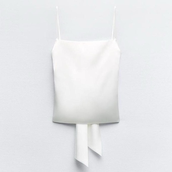 Zara | Satin effect top with back bow - Picture 3 of 6